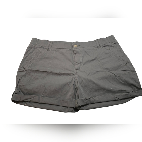 Riders by Lee Gray Midrise Shorts Size 22 - Picture 1 of 7